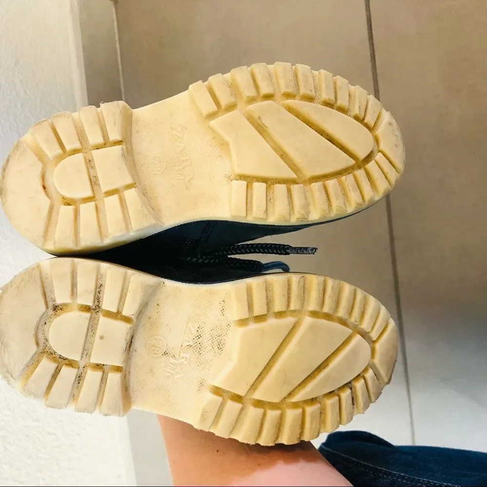 Zara Boys Suede Hiking Boots